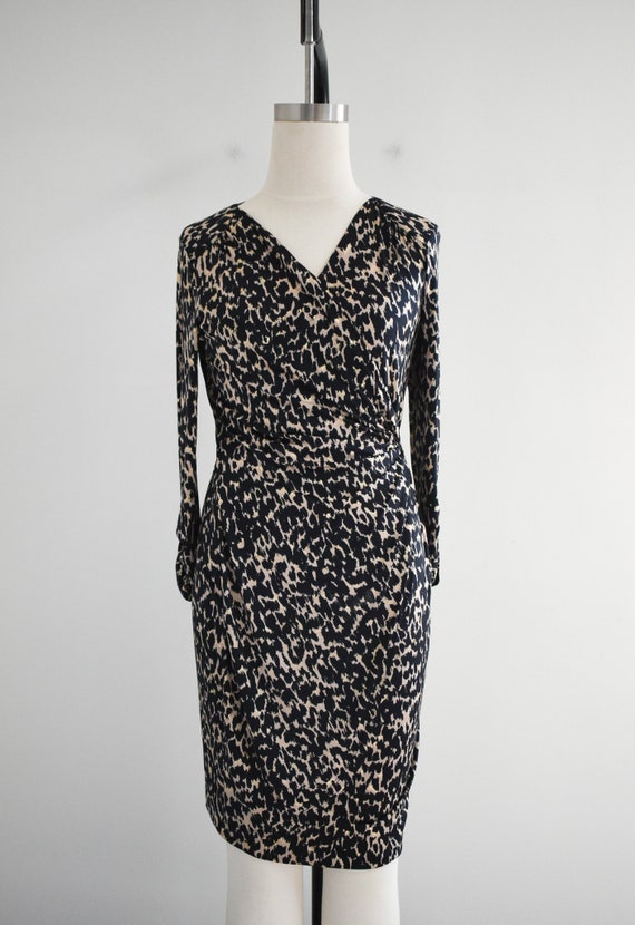 1990s/Y2K Cache Leopard Print Jersey Dress - image 5