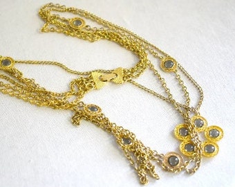 1970s Celebrity Multi-Chain and Pendant Necklace