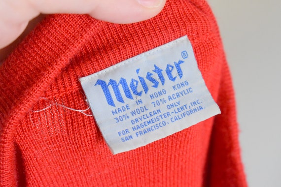 1980s Meister Red Men's Sweater - image 6