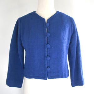 1960s Blue Wool Blend Jacket