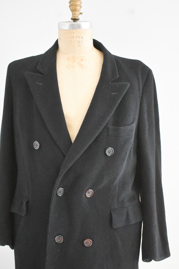 1980s Guy Laroche Wool and Cashmere Coat - image 2