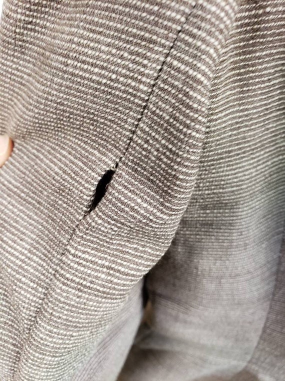 1940s Adele Simpson Gray Striped Jacket - image 10