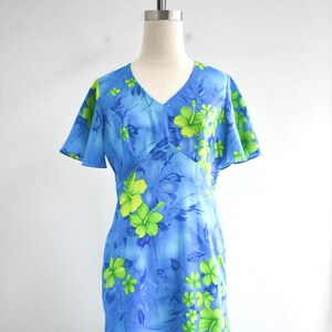1970s Royal Hawaiian Maxi Dress