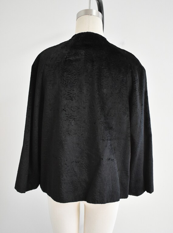 1960s Black Faux Fur Jacket - image 5