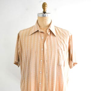 1970s Golden Tan Short Sleeve Shirt
