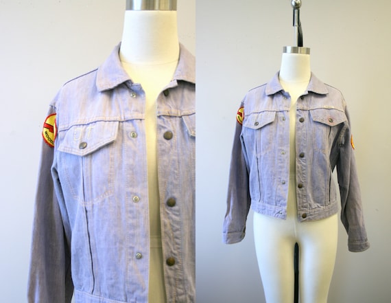 1960s Gauchos Denim Jacket with Woodstock Patch