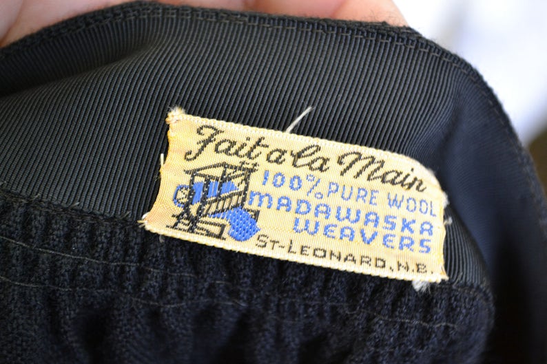 1960s Madawaska Weavers Wool Skirt