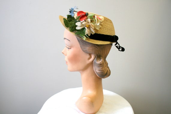 1940s Samuel Goldwyn's Gigi Perreau Straw Hat