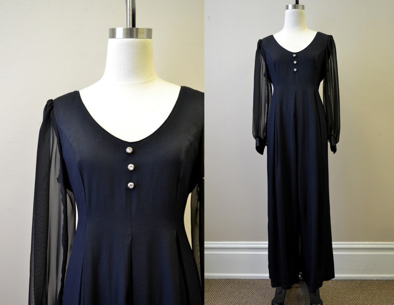 black dressy jumpsuit