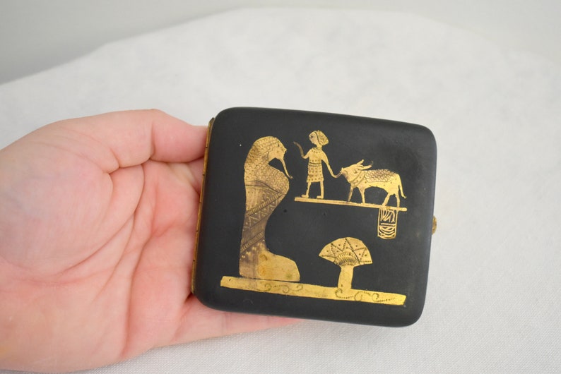 1920s Egyptian Revival Cigarette Case image 5