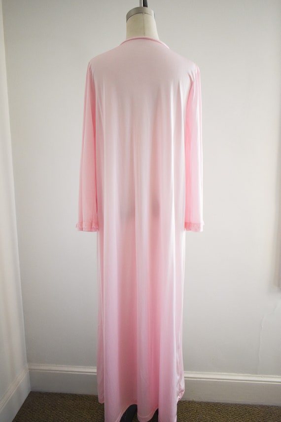1980s Long Pink Night Gown - image 5