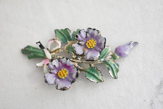 1940s/50s Flower Brooch - image 3