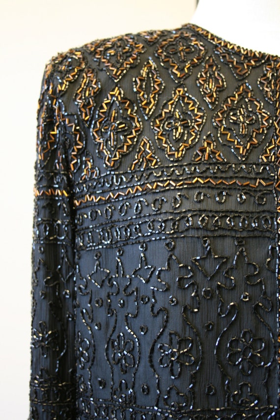 1990s Scala Beaded Tank and Jacket Set - image 4