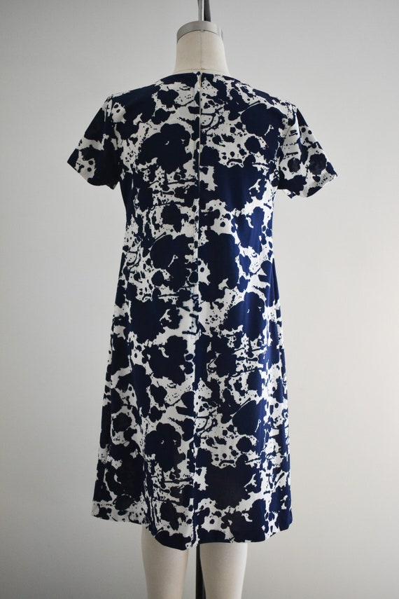 1960s Ink Splotch Dress - image 5
