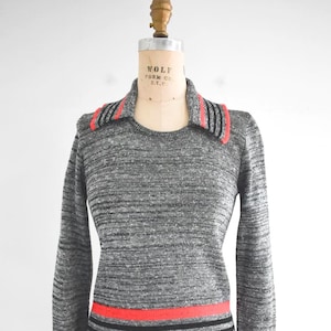 1970s Black and Red Striped Sweater
