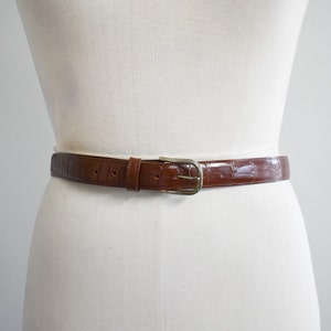 1980s/90s Faux Alligator Vinyl Belt