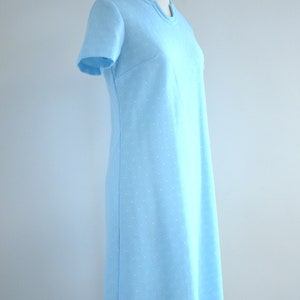 1960s Light Blue Knit Dress image 4