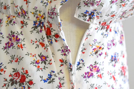 1970s/80s NOS Albert Nipon Silk Floral Dress with… - image 9