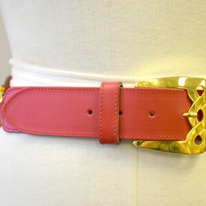 1980s Ifratus Red Leather Belt image 3