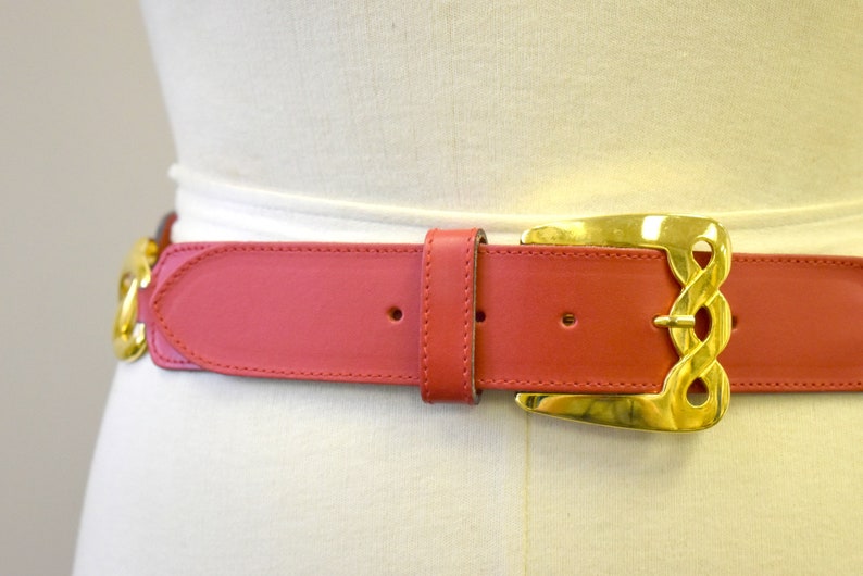 1980s Ifratus Red Leather Belt image 3