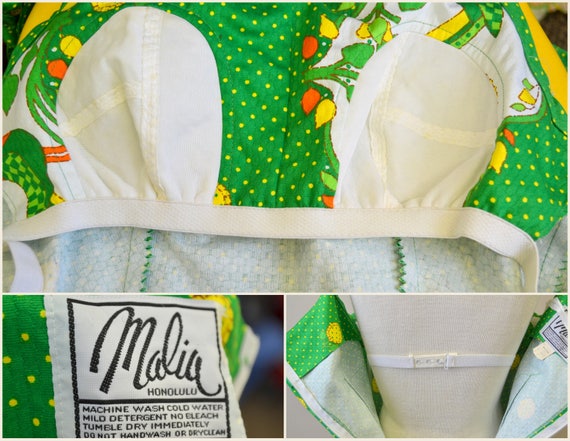 1960s Malia Bird and Sunflower Maxi Dress - image 5