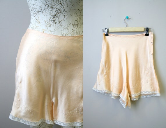 1930s NRA Blue Eagle Label Silk Tap Pants