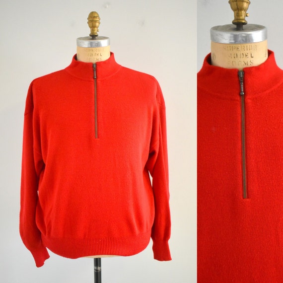 1980s Meister Red Men's Sweater - image 1