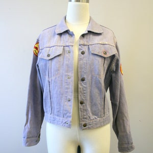 1960s Gauchos Denim Jacket with Woodstock Patch image 2