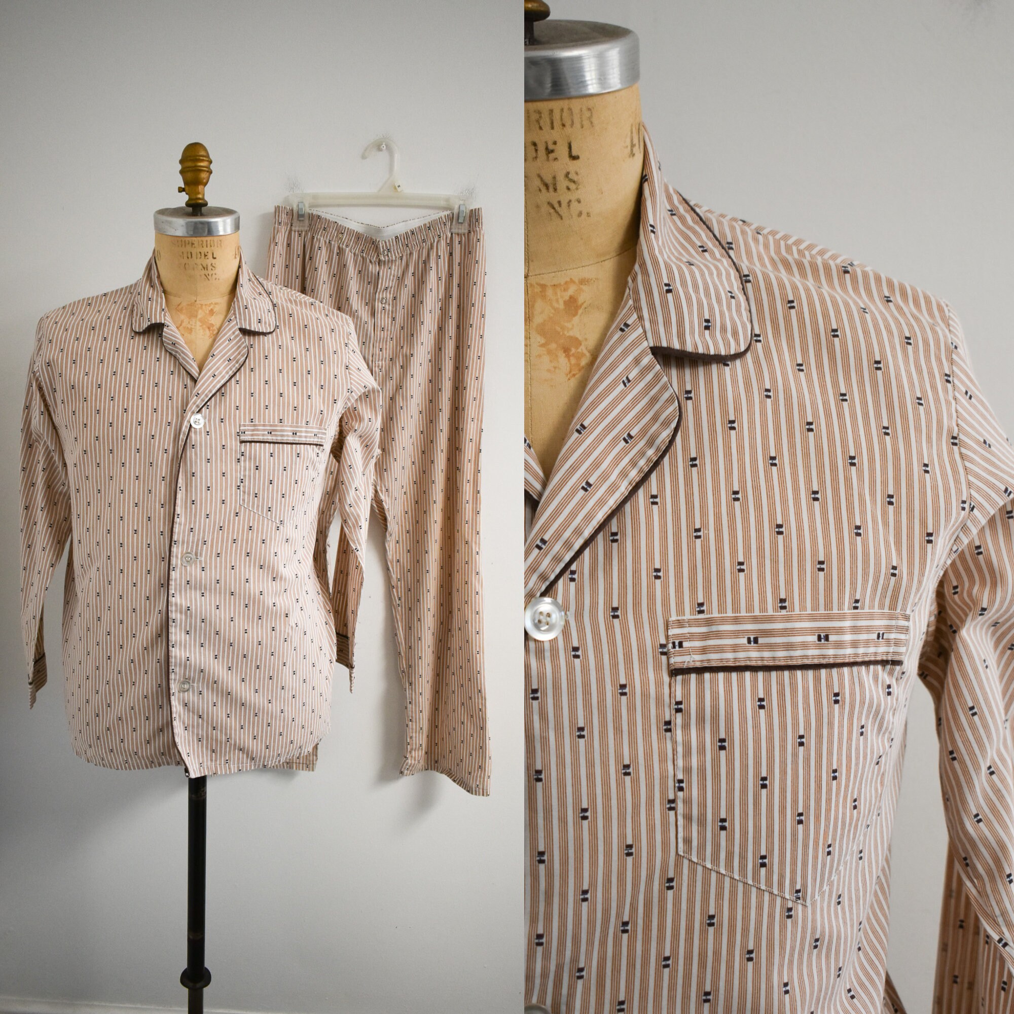 ファッションなデザイン Pyjama Etsy - Shirt 70s トップス