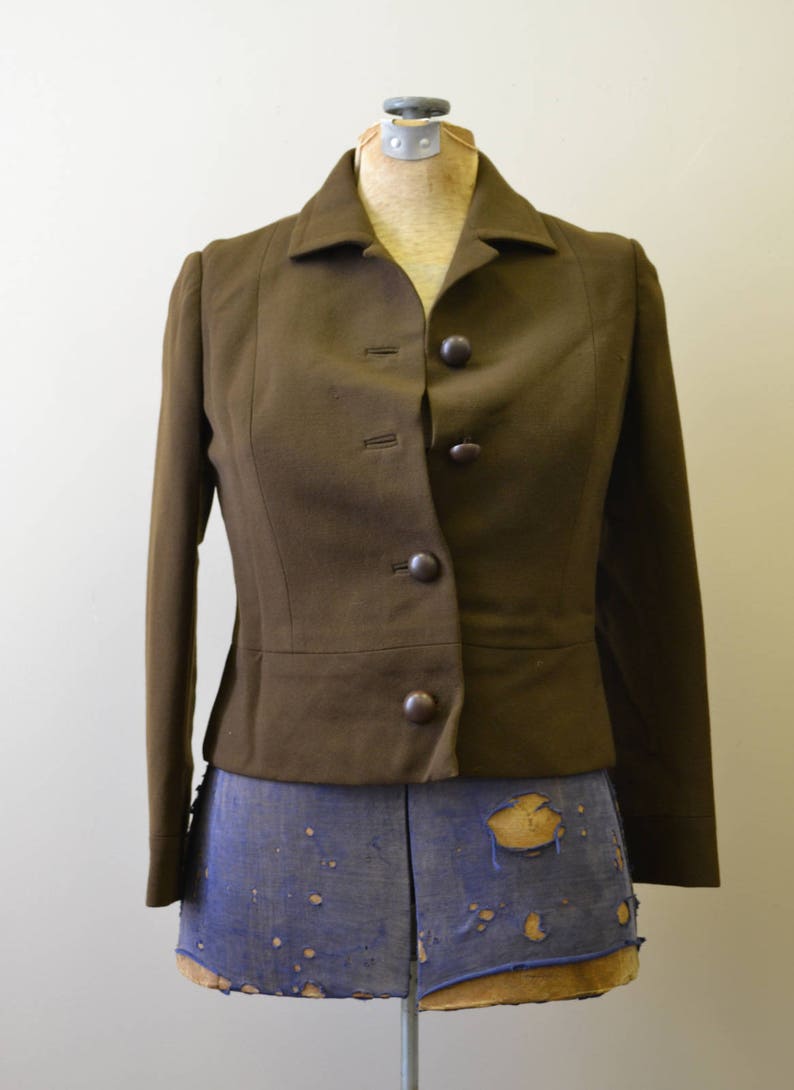 1960s Max Mozes Brown Wool Jacket image 2