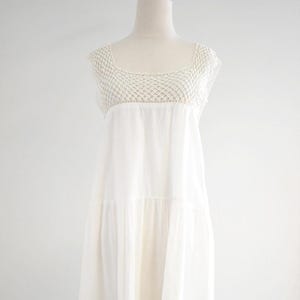 Victorian White Cotton Night Gown