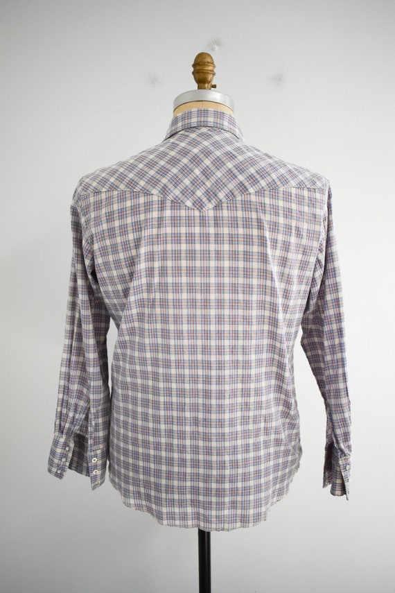 1980S USA western flame shirt