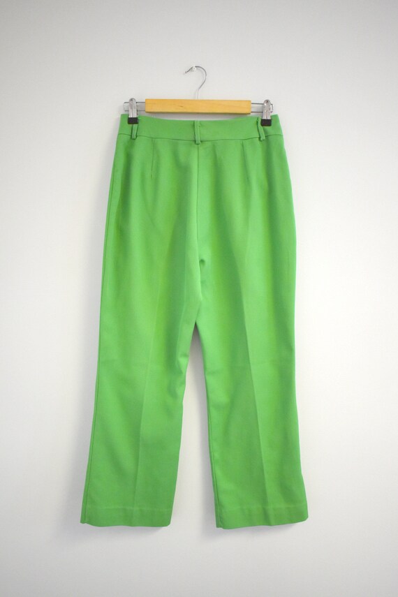 1970s Miss Holly Kelly Green Cropped Pants - image 5