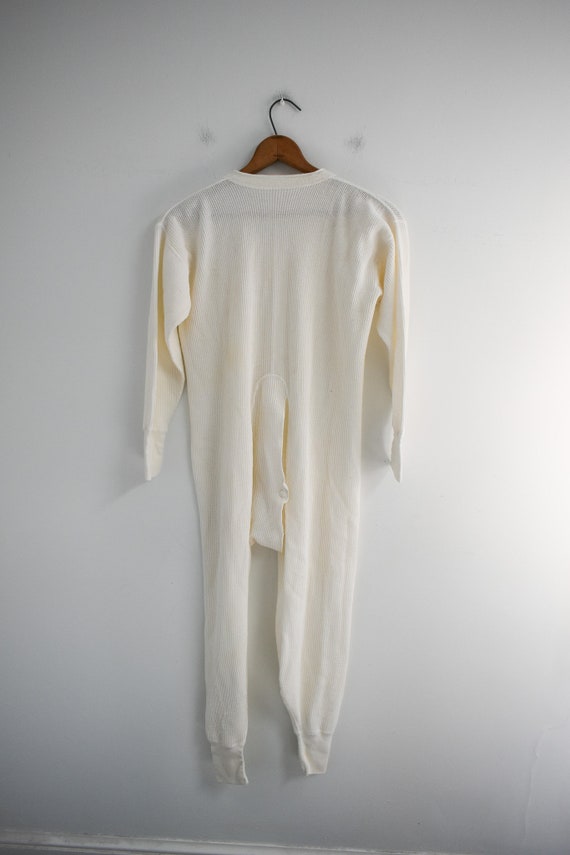 Vintage Cotton Thermal Union Suit - image 4
