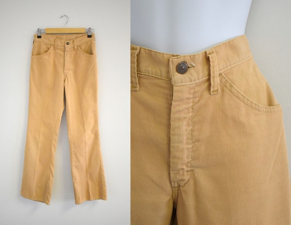 1970s Tan Cotton Corduroy Pants - Gem