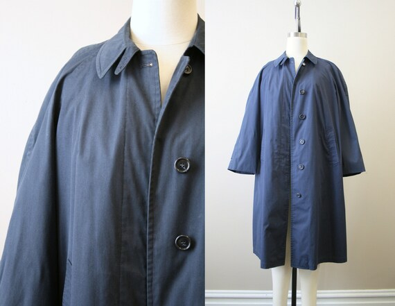 1960s London Fog Navy Trench Coat
