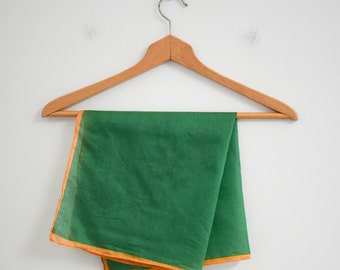 1970s Green and Yellow Scarf