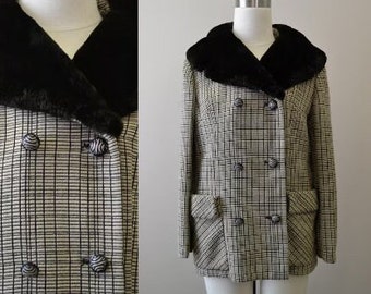 1960s NOS French Poodle Fur Collar Coat