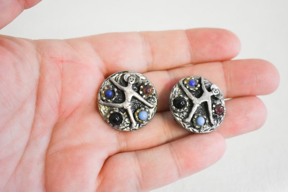 MCM Dancing Man Clip Earrings - image 3