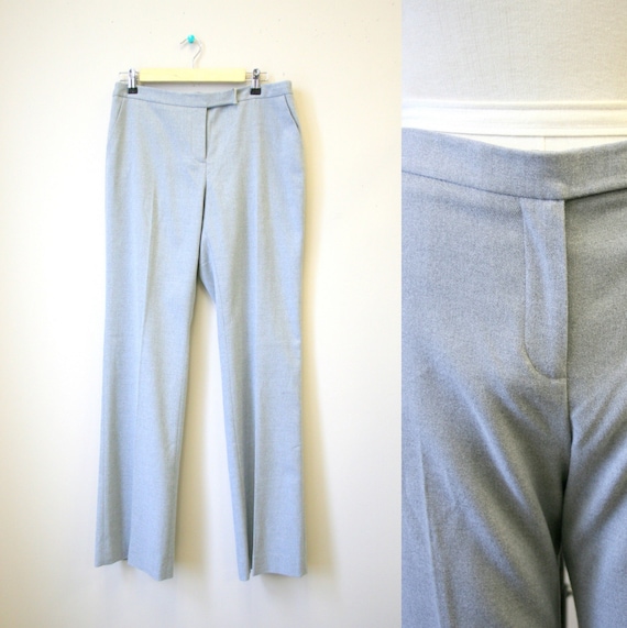 1990s Anne Klein Gray Trousers
