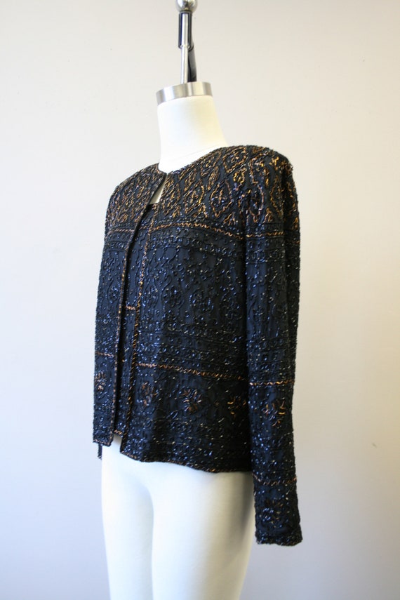 1990s Scala Beaded Tank and Jacket Set - image 5