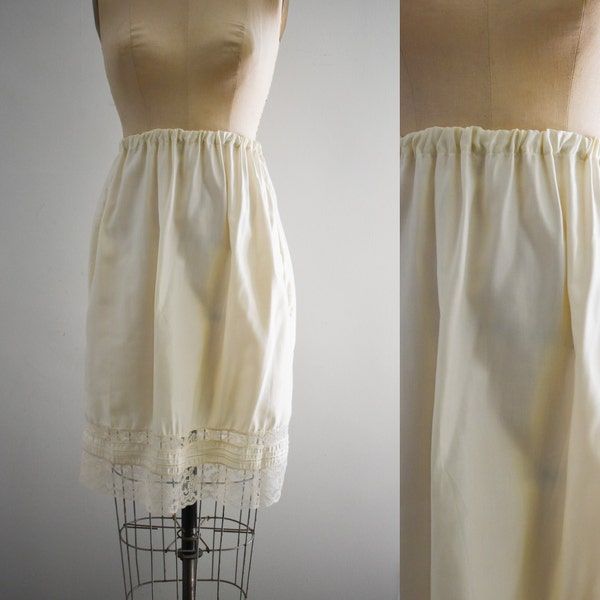 1960s Cream Half Slip