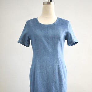 1990s Cotton Denim Dress