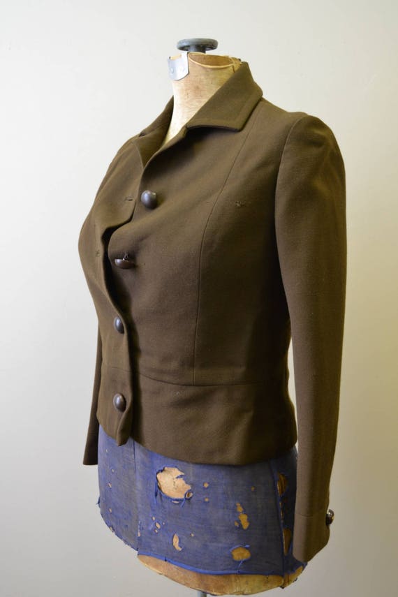 1960s Max Mozes Brown Wool Jacket - image 4
