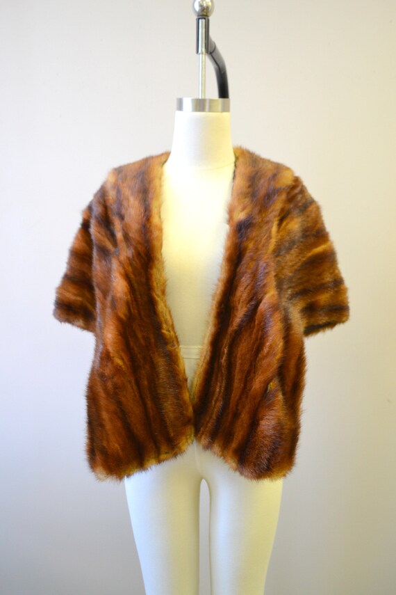 1950s Brown Fur Wrap - image 2