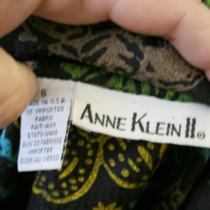 1980s Anne Klein Silk Blouse image 6