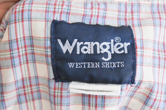 1980s Wrangler Plaid Western Shirt - image 6