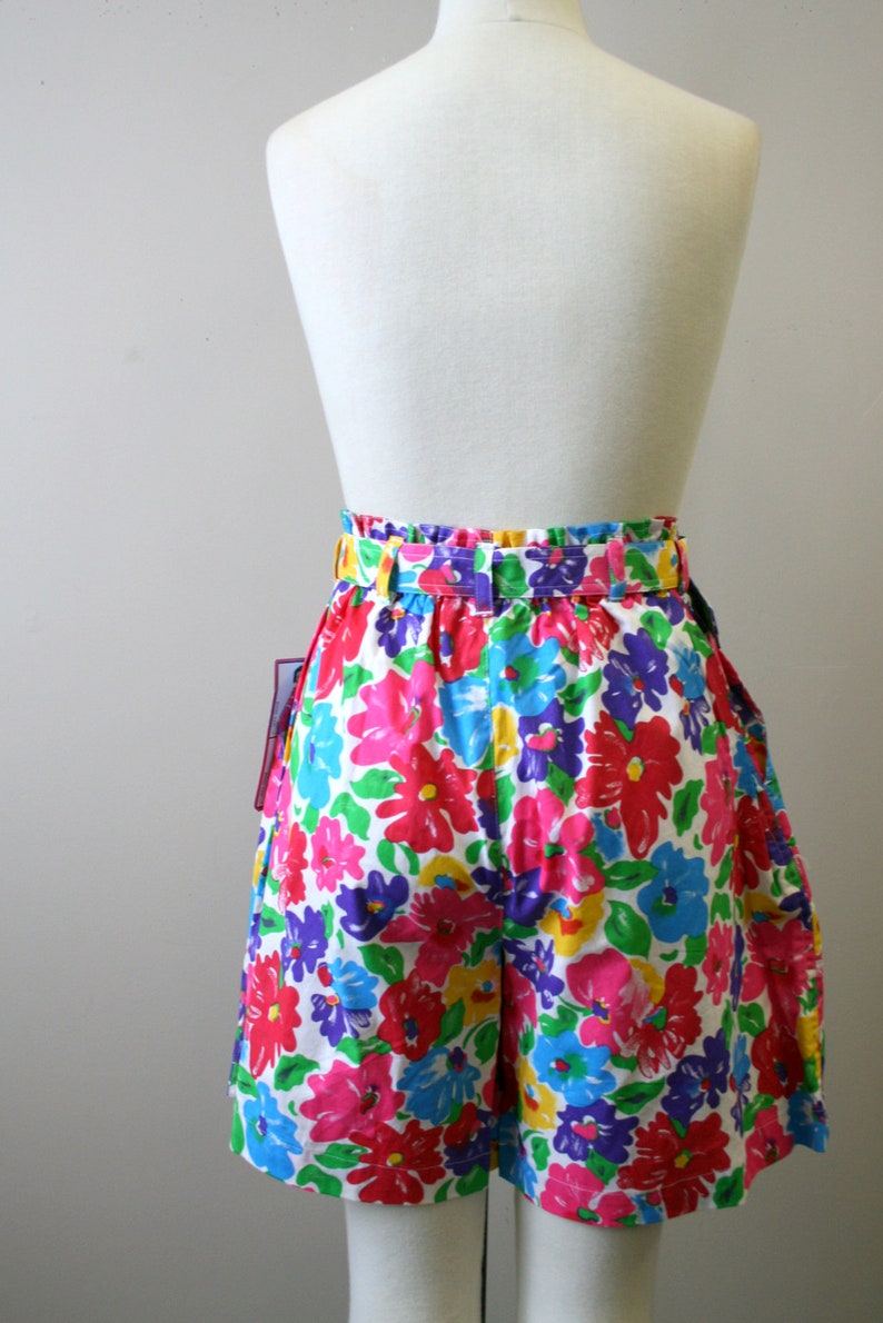 1980s NOS Floral Shorts