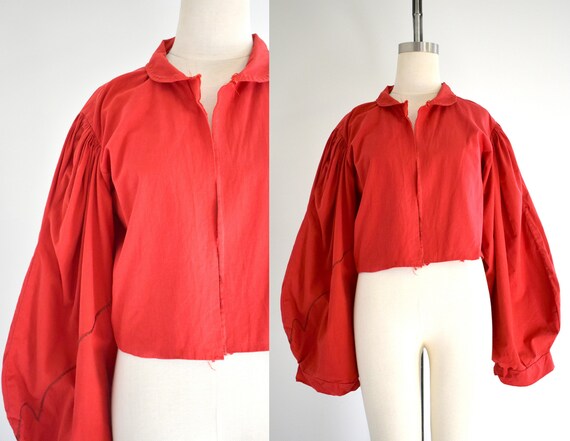 Vintage Balloon Sleeve Blouse