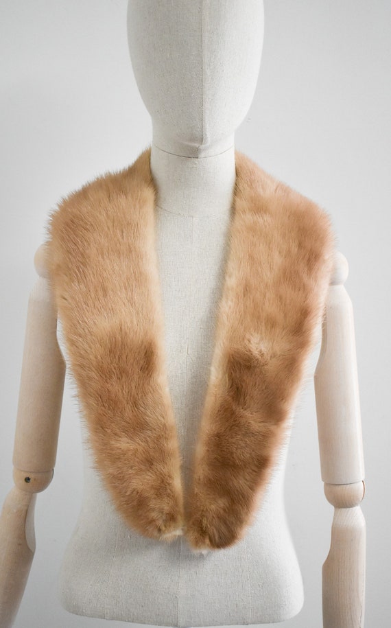 1940s/50s Blonde Fur Long Collar - image 4
